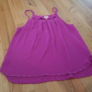Pixley fushia tank, Size Small